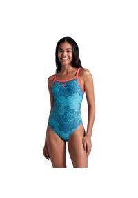 Damski kostium kąpielowy 1-częściowy Arena Camo Kikko Challe. Kolor: zielony, czerwony, wielokolorowy #1