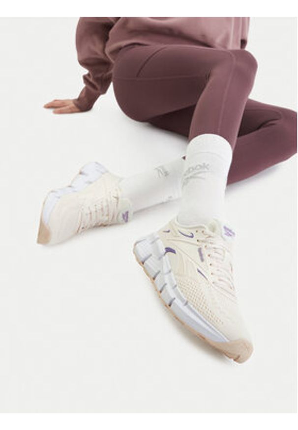 Reebok Buty do biegania EO-ZIG DYNAMICA 6 100244513 Écru. Materiał: materiał