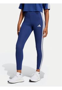 Adidas - adidas Legginsy Essentials 3-Stripes JE0067 Granatowy Slim Fit. Kolor: niebieski. Materiał: bawełna #1