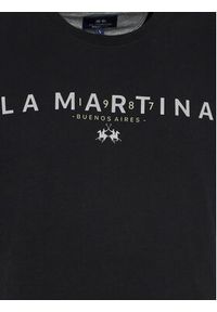 La Martina T-Shirt WMR005 JS206 Czarny Regular Fit. Kolor: czarny. Materiał: bawełna #3