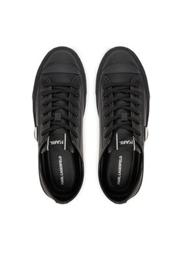 Karl Lagerfeld - KARL LAGERFELD Sneakersy KL95025 Czarny. Kolor: czarny. Materiał: skóra