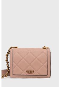 Guess torebka kolor różowy. Kolor: różowy. Materiał: pikowane #1