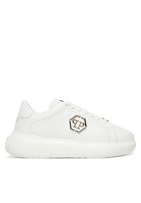 Philipp Plein - PHILIPP PLEIN Sneakersy FAES USC0804 PLE075N Biały. Kolor: biały. Materiał: skóra