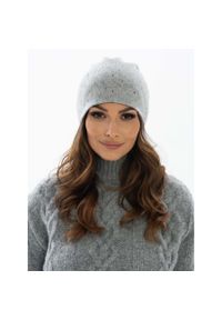 Czapka damska Peterson PTN HAT-05 szara. Kolor: szary. Materiał: materiał. Sezon: zima, jesień. Styl: elegancki