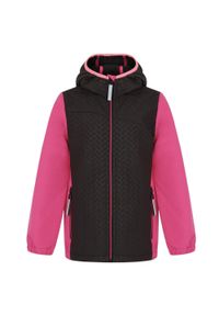 ZSPORT - Kurtka Dziecięca Loap Uranix Różowa Wodoodporna Rozmiar 112-116. Kolor: różowy, wielokolorowy, czarny #1