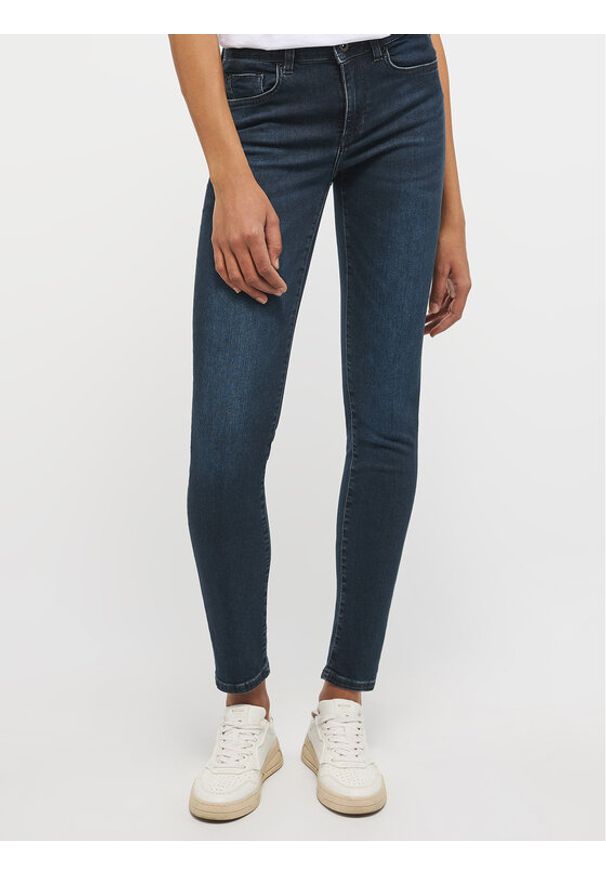 Mustang Jeansy Shelby 1013582 Granatowy Slim Fit. Kolor: niebieski
