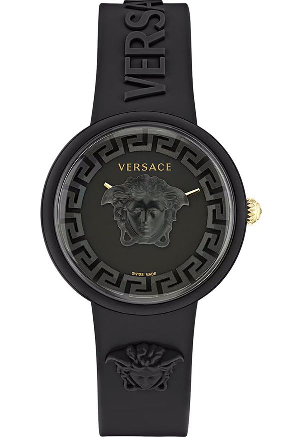 VERSACE - Zegarek Versace Zegarek damski Versace VE6G00223 czarny. Kolor: czarny