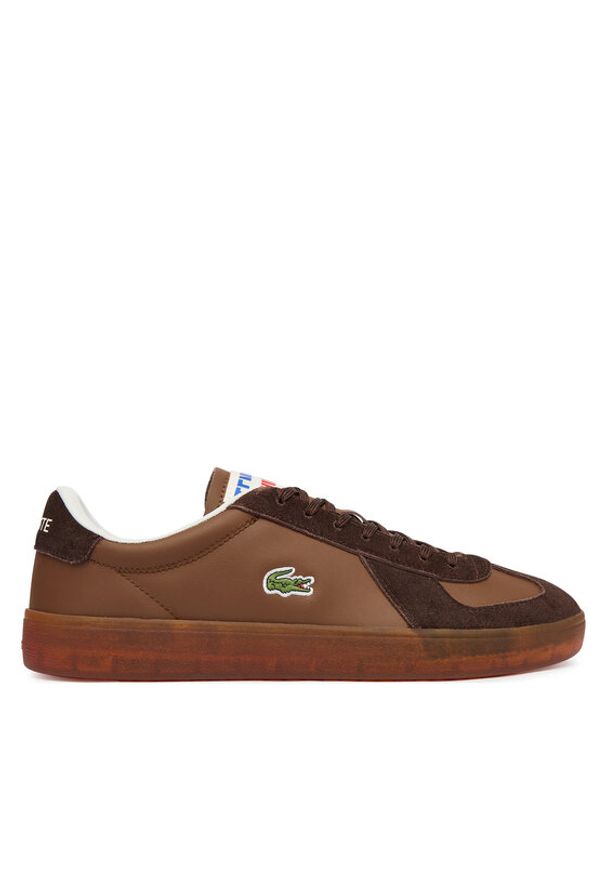 Lacoste Sneakersy Baseshot Pro 51SMA0077 Brązowy. Kolor: brązowy. Materiał: skóra