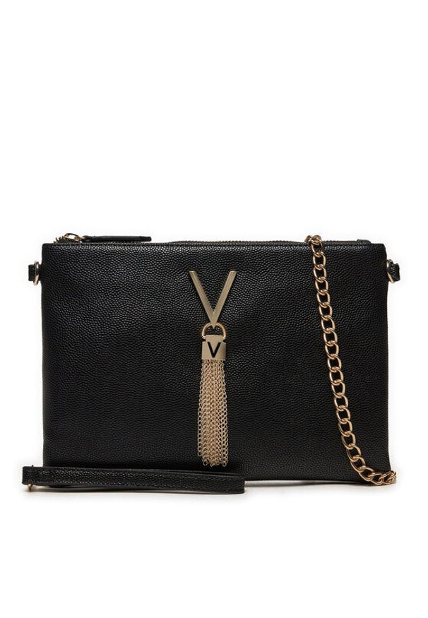 VALENTINO - Valentino Torebka Divina VBS1R419G Czarny. Kolor: czarny. Materiał: skórzane
