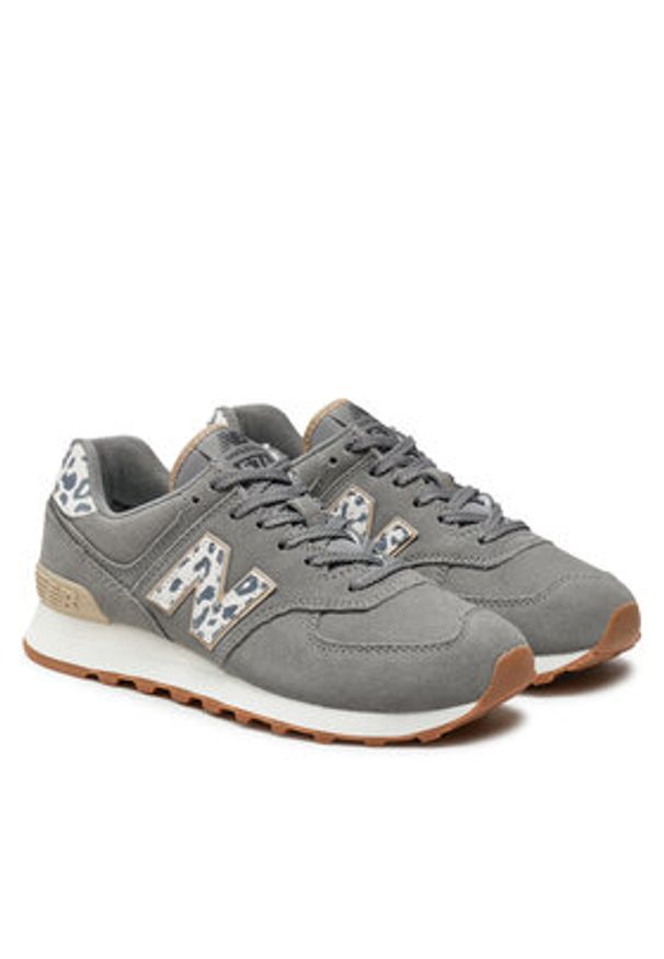 New Balance Sneakersy WL574IJ2 Szary. Kolor: szary. Materiał: zamsz, skóra. Model: New Balance 574