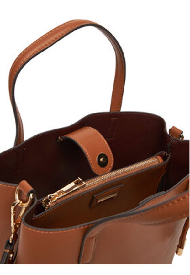 Aldo Torebka Carafe 13989214 Brązowy. Kolor: brązowy. Materiał: skórzane