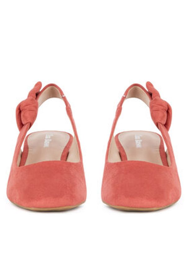 Clara Barson Czółenka LH2002-2 Czerwony. Kolor: czerwony. Materiał: materiał