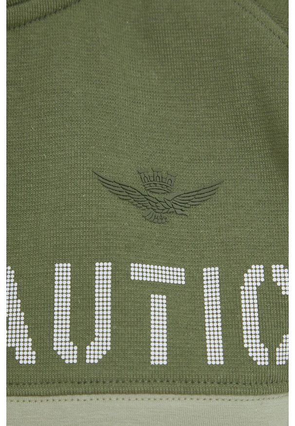 Aeronautica Militare bluza damska z nadrukiem. Okazja: na co dzień. Długość rękawa: raglanowy rękaw. Wzór: nadruk. Styl: casual