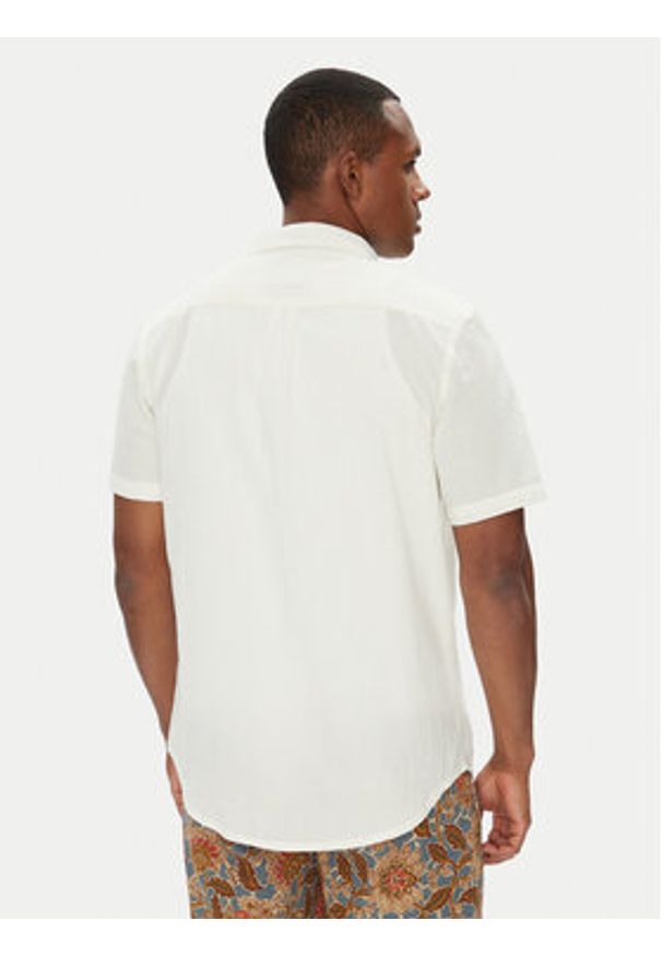 Quiksilver Koszula Time Box EQYWT04622 Biały Regular Fit. Kolor: biały. Materiał: bawełna