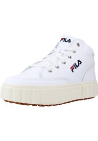 Fila - Buty FILA SANDBLAST MID Biały. Zapięcie: sznurówki. Kolor: biały. Materiał: tkanina, skóra. Szerokość cholewki: normalna. Sport: turystyka piesza #1