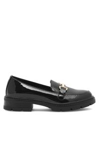 DeeZee Loafersy FLORENCE HY60116-3 Czarny. Kolor: czarny. Materiał: skóra