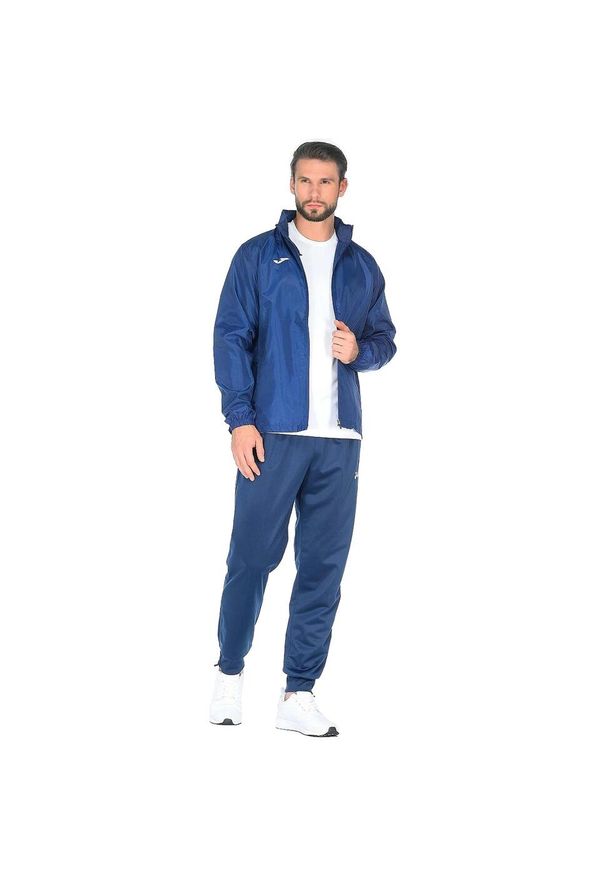 Kurtka do biegania męska Joma Iris przeciwdeszczowa. Kolor: niebieski. Sport: bieganie