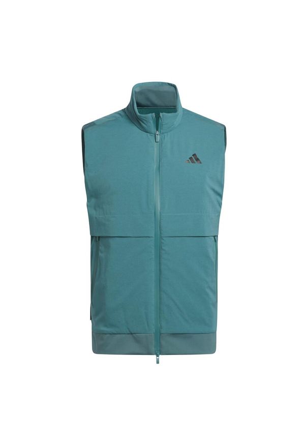 Adidas - Kamizelka Ultimate365 Tour Frostguard z suwakiem na całej długości. Kolor: niebieski. Sport: golf
