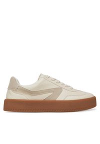 DeeZee Sneakersy AM25241 Beżowy. Kolor: beżowy. Materiał: skóra