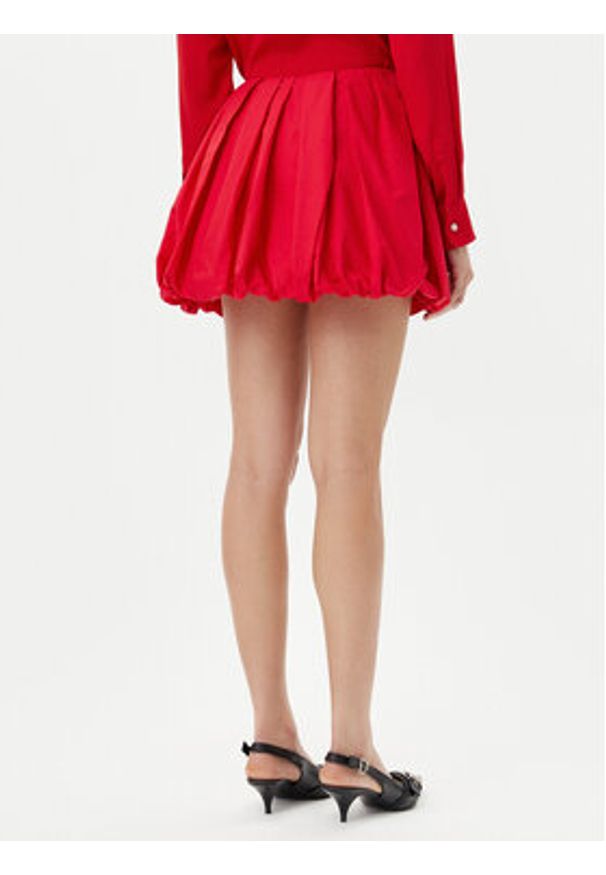 Pinko - PINKO Spódnica mini Cadric 105183 A2LD Czerwony Regular Fit. Kolor: czerwony. Materiał: bawełna