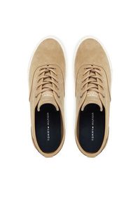 TOMMY HILFIGER - Tommy Hilfiger Tenisówki Hi Vulc Low Oxford Suede FM0FM05401 Beżowy. Kolor: beżowy. Materiał: zamsz, skóra