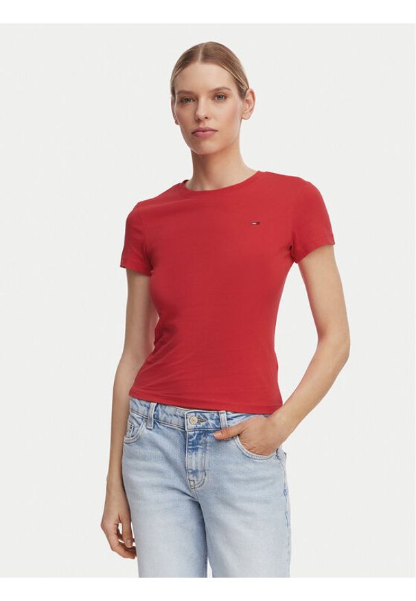 Tommy Jeans Komplet t-shirtów DW0DW22175 Kolorowy Slim Fit. Materiał: bawełna. Wzór: kolorowy