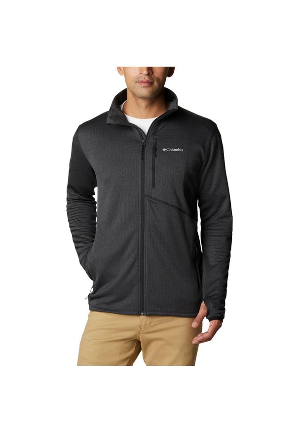 columbia - Sweter polarowy męski Columbia Park View Fleece Full Zip. Typ kołnierza: polo. Kolor: czarny. Materiał: polar. Sezon: zima, lato. Sport: turystyka piesza
