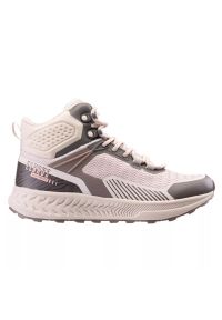 Buty trekkingowe damskie Elbrus Eline Mid WP Wo's - beżowe, Rozmiar buta 38. Kolor: beżowy. Materiał: materiał #1
