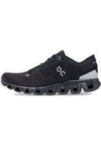 Buty do chodzenia damskie On On On Cloud X 3 W. Zapięcie: sznurówki. Kolor: czarny. Materiał: materiał, syntetyk. Szerokość cholewki: normalna. Sport: turystyka piesza