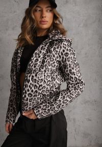 Renee - Panterkowa Kurtka z Odpinanym Kapturem Anastaera. Materiał: poliester. Długość rękawa: długi rękaw. Sezon: wiosna #1