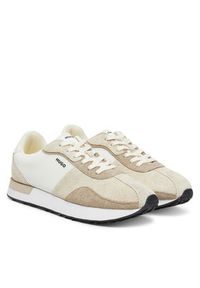Hugo - HUGO Sneakersy Kiria Runn hsdme 50541592 Écru. Materiał: skóra, zamsz #6