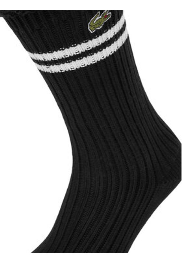 Lacoste Skarpety długie RA7788 Czarny. Kolor: czarny. Materiał: bawełna