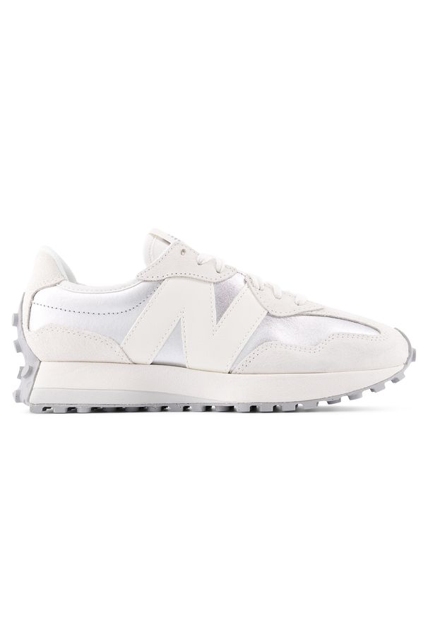 Buty damskie New Balance WS327GLA – białe. Okazja: na co dzień. Kolor: biały. Materiał: guma, dresówka, materiał, zamsz, syntetyk. Szerokość cholewki: normalna. Sezon: wiosna