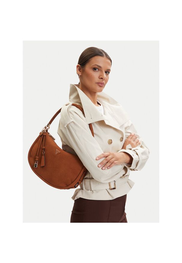 Torebka Guess. Kolor: brązowy