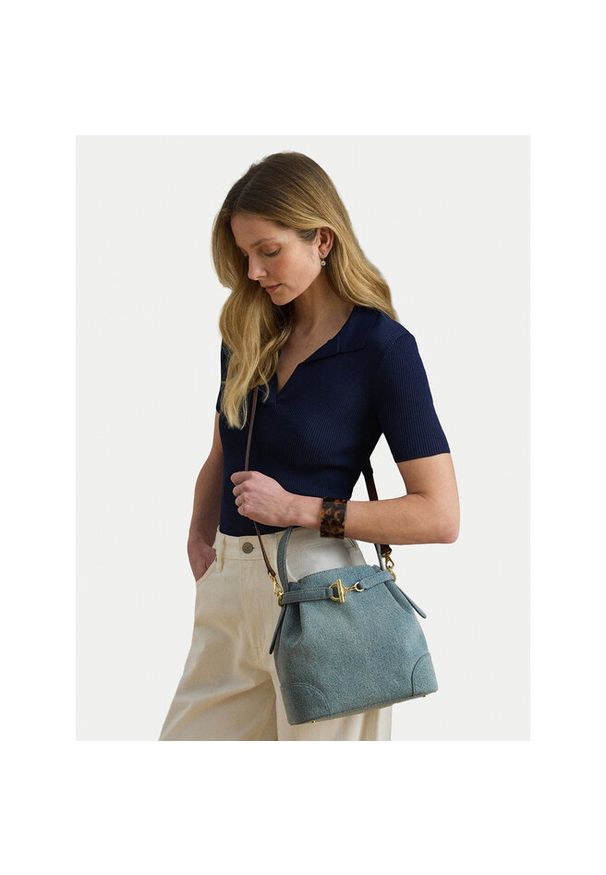 Lauren Ralph Lauren - Torebka LAUREN RALPH LAUREN. Kolor: niebieski