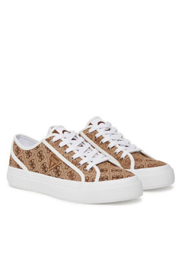 Guess Tenisówki FLGJEA FAL12 Beżowy. Kolor: beżowy. Materiał: materiał