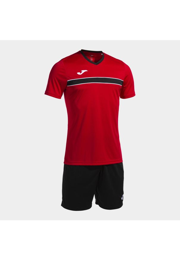 Zestaw Sportowy Joma Victory XL - Wygodny i Zrównoważony. Kolor: czerwony, czarny, wielokolorowy. Materiał: dresówka. Sport: piłka nożna