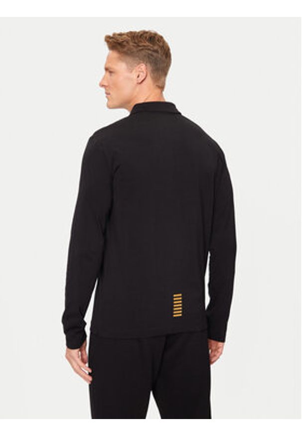 EA7 Emporio Armani Polo 8NPF15 PJVQZ 0208 Czarny Regular Fit. Typ kołnierza: polo. Kolor: czarny. Materiał: bawełna