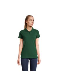 SOL'S - Damska Koszulka Polo Perfect. Typ kołnierza: polo. Kolor: zielony