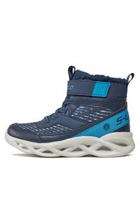 skechers - Skechers Sneakersy Twisted-Brights 401651L/NVBL Granatowy. Kolor: niebieski. Materiał: materiał #2