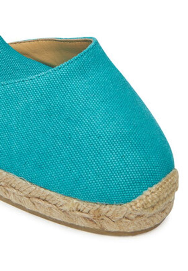 Castañer Espadryle Carina/8/002 021642 Turkusowy. Kolor: turkusowy. Materiał: materiał