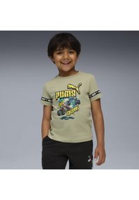 Puma - Koszulka dziecięca PUMA × HOT WHEELS™ MONSTER TRUCKS PUMA Lux Army Green. Kolor: zielony. Sport: joga i pilates