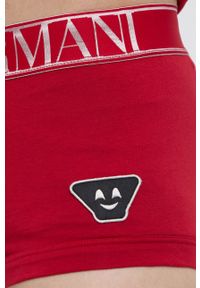 Emporio Armani Underwear Piżama męska kolor czerwony z aplikacją. Kolor: czerwony. Materiał: dzianina. Wzór: aplikacja