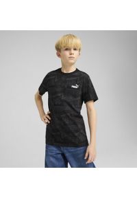 Puma - Młodzieżowa koszulka Mid 90s PUMA Black. Kolor: czarny. Materiał: guma. Wzór: nadruk. Sport: joga i pilates