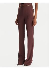 Elisabetta Franchi Spodnie materiałowe PA-141-57E2-V420 Bordowy Regular Fit. Kolor: czerwony. Materiał: syntetyk