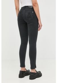 Patrizia Pepe jeansy damskie medium waist. Kolor: czarny #4