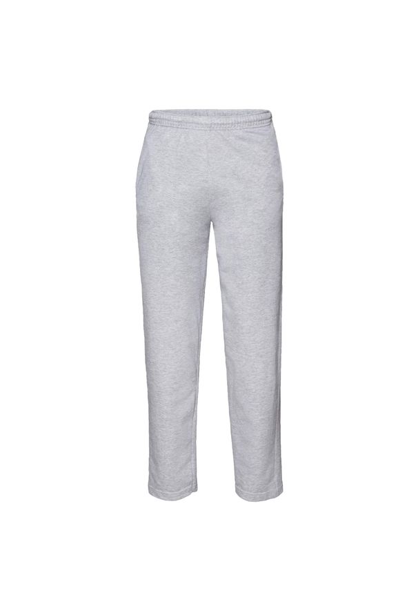 FRUIT OF THE LOOM - Męskie Lekkie Spodnie Do Joggingu. Kolor: szary. Sport: bieganie