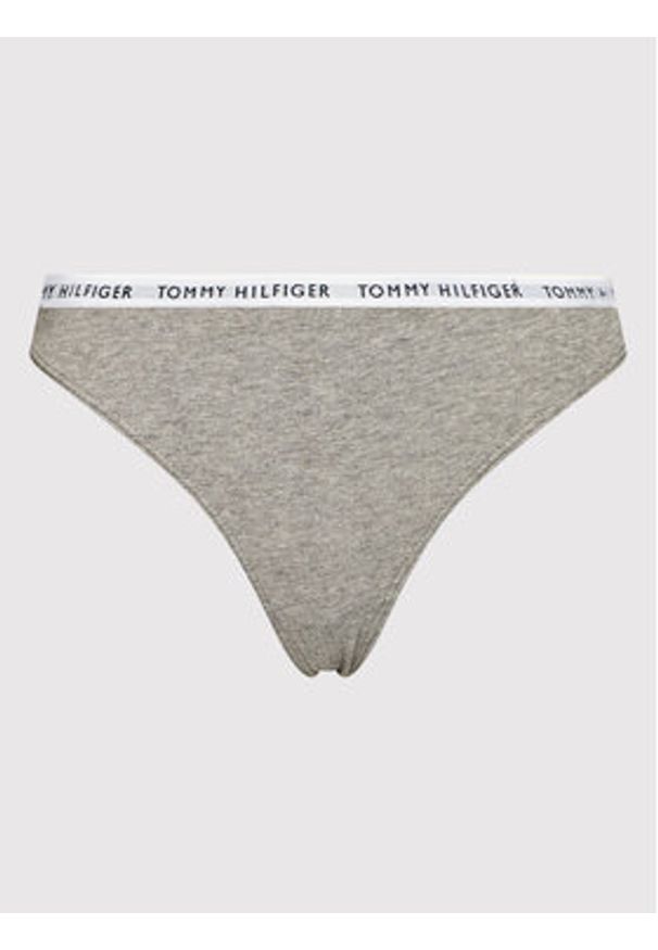TOMMY HILFIGER - Tommy Hilfiger Komplet 3 par stringów 3p UW0UW02829 Kolorowy. Materiał: bawełna. Wzór: kolorowy