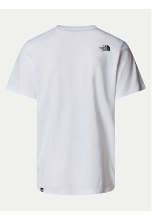 The North Face T-Shirt Easy NF0A8A6C Biały Regular Fit. Kolor: biały. Materiał: syntetyk