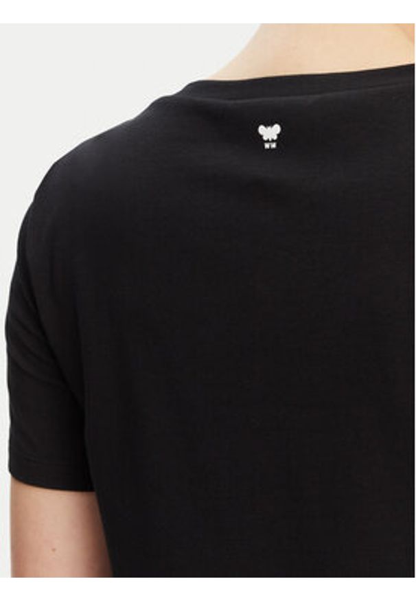Weekend Max Mara T-Shirt Multib 2525976011 Czarny Regular Fit. Kolor: czarny. Materiał: bawełna